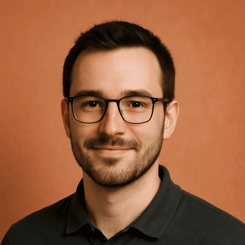 Professional headshot of a software developer